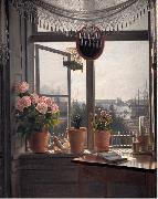 Martinus Rorbye View from the Artist's Window oil painting
